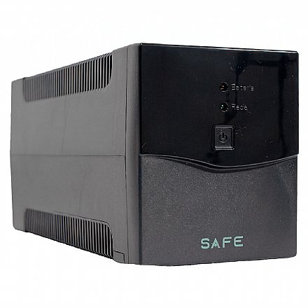 No-Break 1200VA Coletek Safe - Entrada Bivolt - Saída 115V - Semi Senoidal - 8 Tomadas - Preto - 72249
