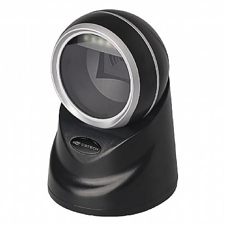Leitor de Código de Barras e QR Code - C3Tech LB-D1100BK - USB - 1D e 2D - Lê NFe e Telas Digitais - Preto - LB-D1100BK