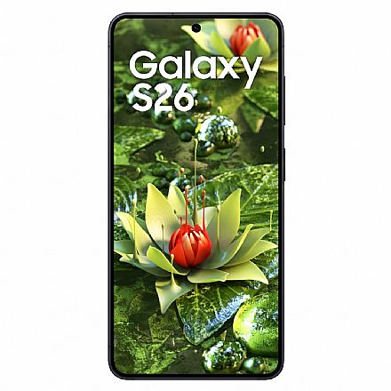 Smartphone Samsung Galaxy S26 5G - Tela 6.3" FHD+ 120Hz, 256GB, 12GB RAM, Dual Chip, Câmera 50MP + Selfie 12MP - Preto - SM-S942B/DS