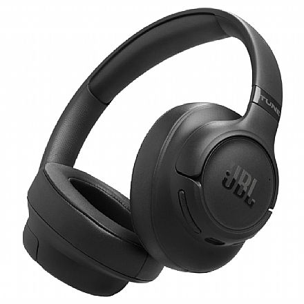 Fone de Ouvido Sem Fio Bluetooth JBL Tune 780NC - Over Ear - Drivers 40mm - Cancelamento de Ruído ANC - Dobrável - Até 76h de Bateria - Pure Bass - Preto - JBLT780NCBLKBR