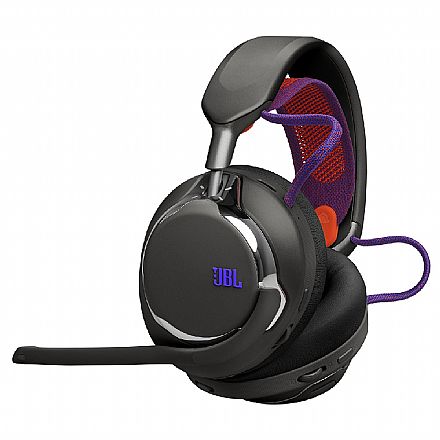 Headset Gamer Sem Fio JBL Quantum 950 - Drivers 50mm - Bluetooth 5.3 e 2.4GHz - Over Ear - ANC - Estação Base - Preto - JBLQTUM950BLK