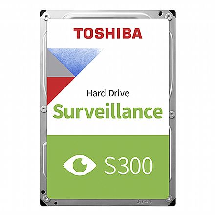 HD Interno 6TB SATA 3 - 5400RPM - 256MB Cache - Toshiba S300 Surveillance - HDWT860UZSVA