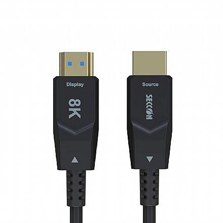 Cabo HDMI 2.1 - 50 metros - Ativo - 8K 60Hz / 4K Ultra HD 120Hz - HDR - ZLX-2022-8KAOC-50M