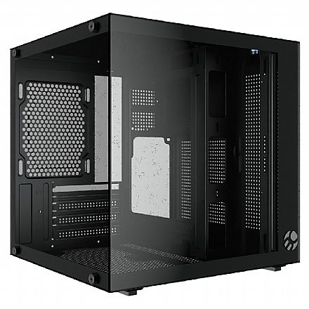Gabinete Gamer Bluecase BG-066 Life - Vidro Temperado - Micro ATX - Preto - BG-066BBX