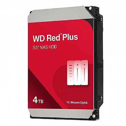 HD 4TB NAS SATA - 5400RPM - 128MB Cache - Western Digital RED Plus - WD40EFZZ