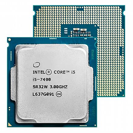 Intel® Core™ i5 7400 - LGA 1151 - 3.0GHz (Turbo 3.50GHz) - cache 6MB - OEM - sem Cooler - CM8067702867050