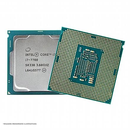 Intel® Core i7-7700 - LGA 1151 - Quad Core - 3.60GHz (Turbo 4.20GHz) - Cache 8MB - 7ª Geração Kaby Lake - OEM - CM8067702868314