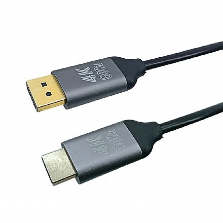 Cabo Conversor DisplayPort para HDMI - 10 Metros - 4K 60Hz