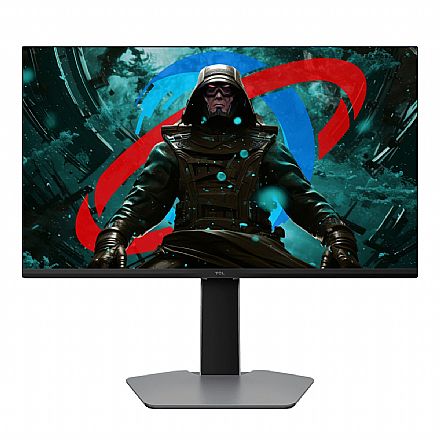 Monitor Gamer 25" TCL QD-MiniLED - Full HD - 300Hz - 1ms - HDR600 - FreeSync Premium - Regulagem de Altura e Rotação 90° - HDMI 2.1/DP - 25G64