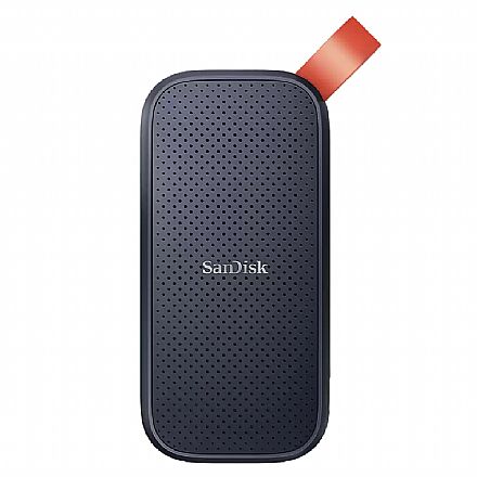 SSD Externo 1TB Sandisk - Portátil - USB 3.2 Tipo C - Leitura até 520MB/s - Proteção contra Quedas - Preto - SDSSDE30-1T00-G26