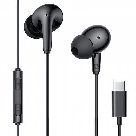 Fone de Ouvido Intra Auricular Edifier P230 - Conexão USB-C - Controle de Volume e Microfone - IP54 - Preto