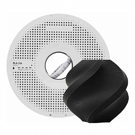 Filamento Para Impressora 3D - PLA LITE Preto - 1Kg - 1,75mm - Bambu Lab A18-K0-1.75-1000-SPL