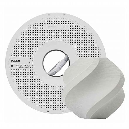 Filamento Para Impressora 3D - PLA LITE Cinza - 1Kg - 1,75mm - Bambu Lab A18-D0-1.75-1000-SPL