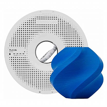 Filamento Para Impressora 3D - PLA LITE Azul - 1Kg - 1,75mm - Bambu Lab A18-B1-1.75-1000-SPL