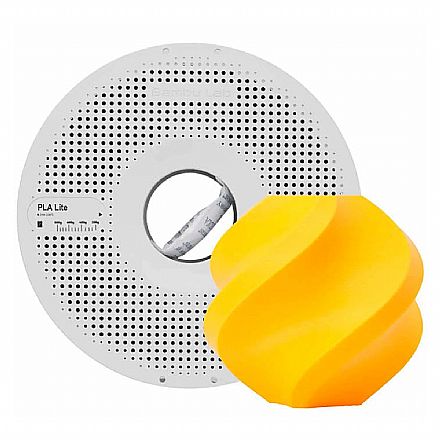 Filamento Para Impressora 3D - PLA LITE Amarelo Girassol - 1Kg - 1,75mm - Bambu Lab A18-Y1-1.75-1000-SPL