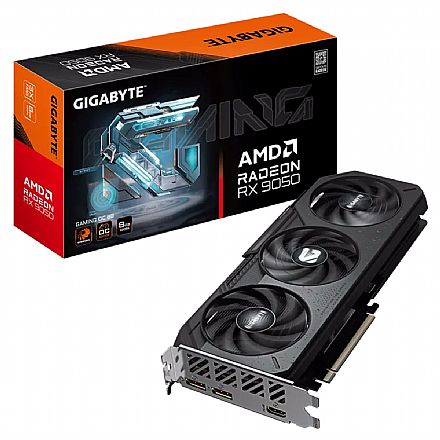 Placa de Vídeo AMD Radeon RX 9050 Gaming 8GB GDDR6 128bits - Gigabyte GV-R9050GAMING