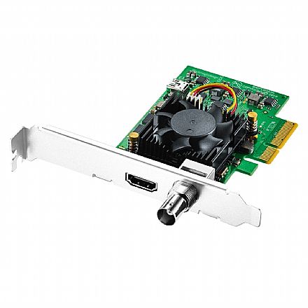 Placa de Captura Blackmagic DeckLink Mini Recorder 4K - PCIe - 6G-SDI / HDMI 2.0a - 4K DCI 2160p30 - Low Profile