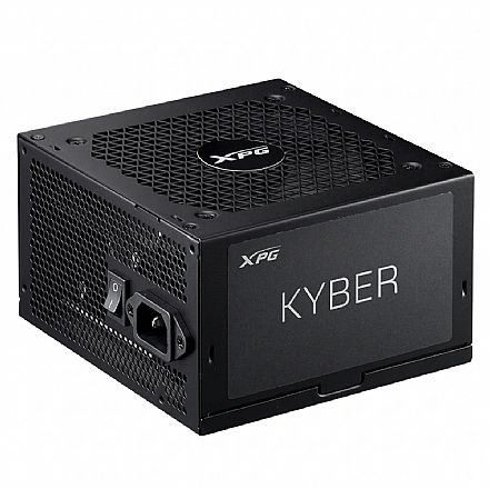 Fonte 750W XPG Kyber - PFC Ativo - Eficiência 90% - 80 PLUS® Gold - ATX 3.1 - KYBER750G-BKCBR