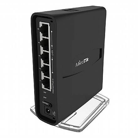 Roteador WiFi MikroTik hAP ac2 - Dual Band AC1200 - 5 Portas Gigabit - Porta USB e PoE - RBD52G-5HacD2HnD-TC
