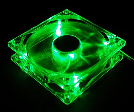 Cooler 92x92mm Zalman c/ LED Verde - ZM-F2