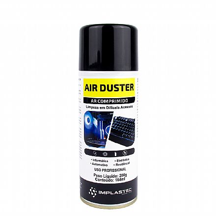 Air Duster - Removedor de Pó - Ar Comprimido - 164ml - Implastec