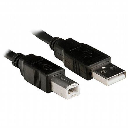 Cabo USB para Impressora - AM/BM - Versão 2.0 High Speed - 1,80 metros - Com Filtro