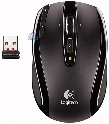 Mouse sem Fio Logitech VX Nano - USB - 910-000253