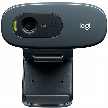 Web Câmera Logitech C270 3.0Mpixel - Videochamadas em HD 720p - Microfone - 960-000694